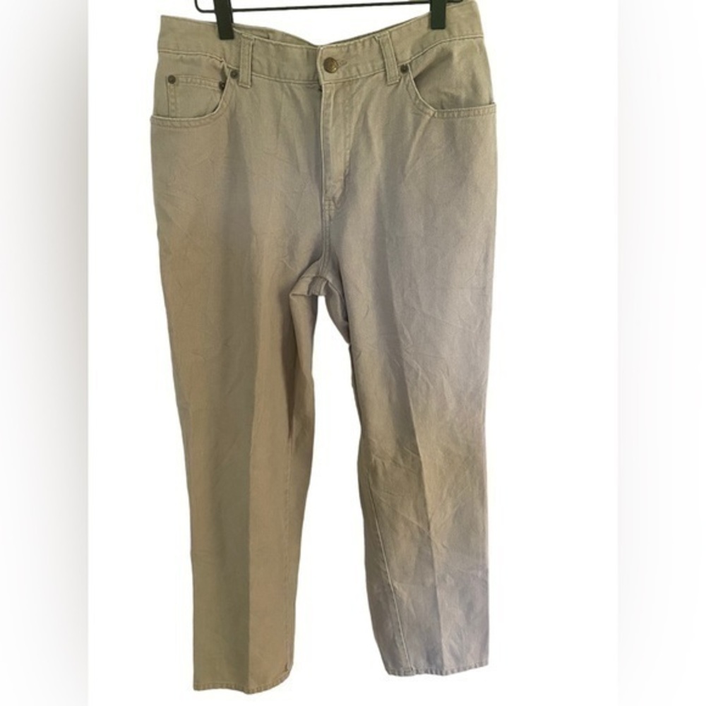 Vintage Bill Blass women’s high rise mom straight leg tan jeans size 10